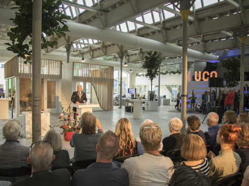 Opening UCo-gebouw door burgemeester Jan van Zanen. T.b.v. artikel en fotografie i.o.v. ontwikkelaar Synchroon, project Wisselspoor