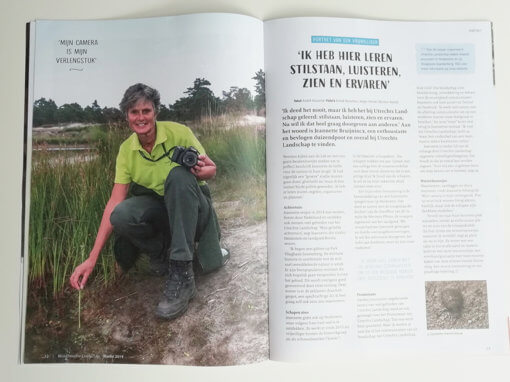 Interviewartikel plus fotografie ´Portret van een vrijwilliger´, magazine ´Mijn Utrechts Landschap´ editie herfst 2019