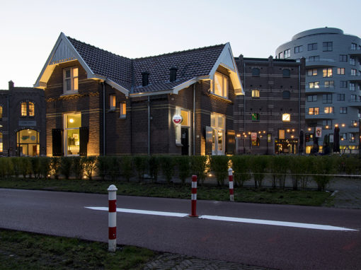 Herbestemming Rijksmonument Sluiswachterswoning nabij Cereolfabriek Utrecht. I.o.v. uitbater Restaurant Buurten in de Fabriek.