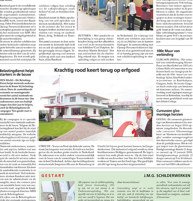 Publicatie bij artikel in SchildersVakkrant