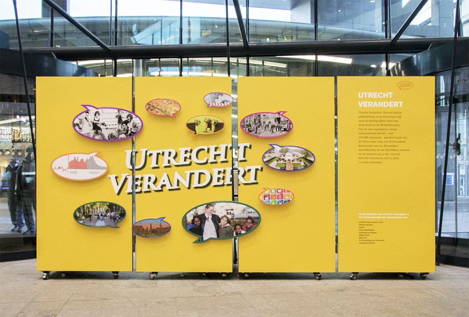 Onderdeel expositie “Utrecht Verandert”. Stadskantoor Utrecht.