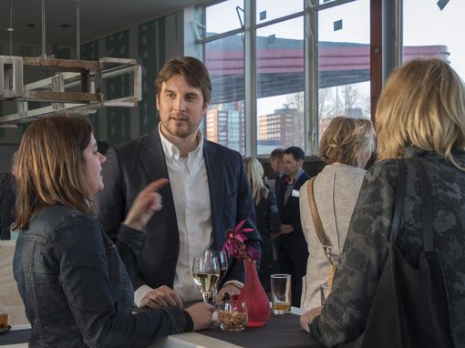 Utrechtse Vastgoedborrel sfeerimpressie, georganiseerd door Heilijgers in het Jongerius Kantoor.