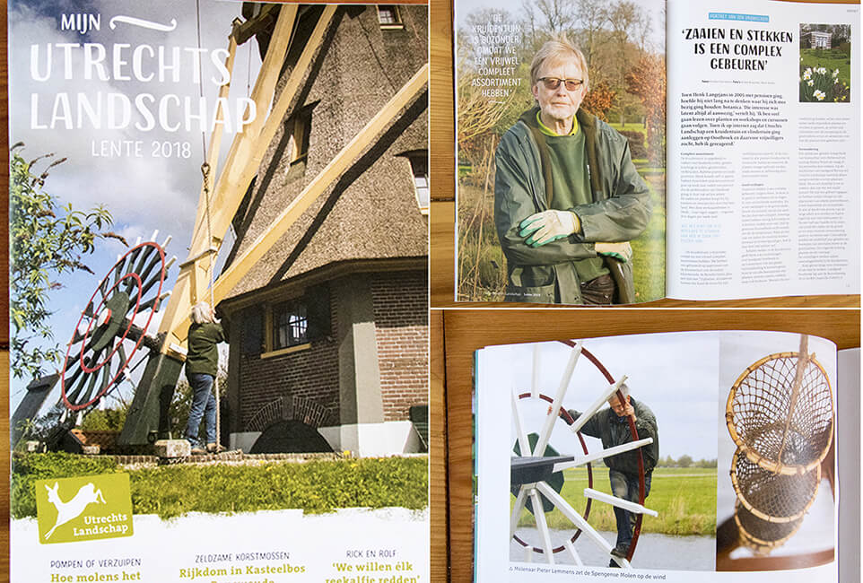 Publicaties: cover en binnenzijde magazine “Mijn Utrechts Landschap”