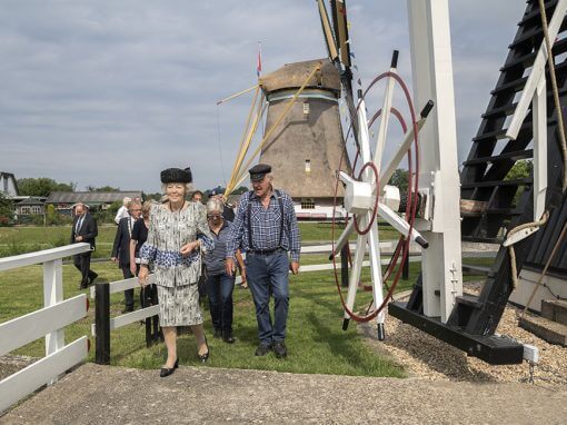 Heropening poldermolen Buitenweg door Prinses Beatrix i.o.v. Utrechts Landschap