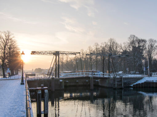 Monumentale brug Muntsluizen, Utrecht.