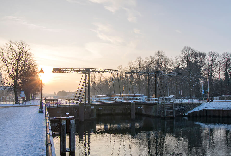 Monumentale brug Muntsluizen, Utrecht.