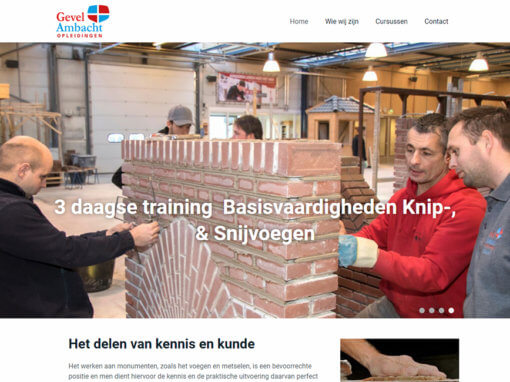 Fotografie t.b.v. website en Nieuwsbrief GevelAmbacht Opleidingen.