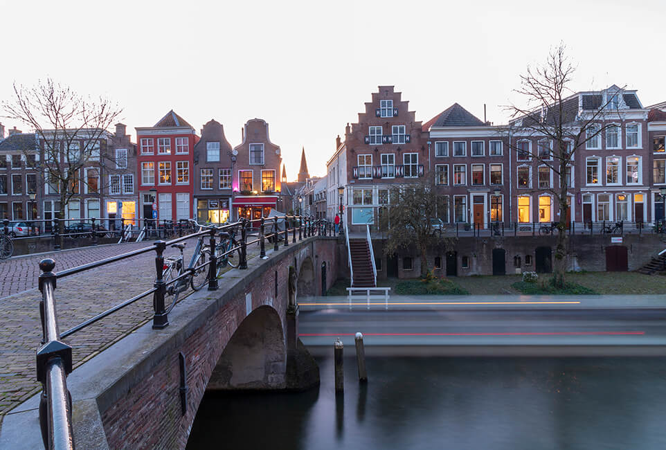 Oudegracht Geertebrug Geertekerk, Utrecht