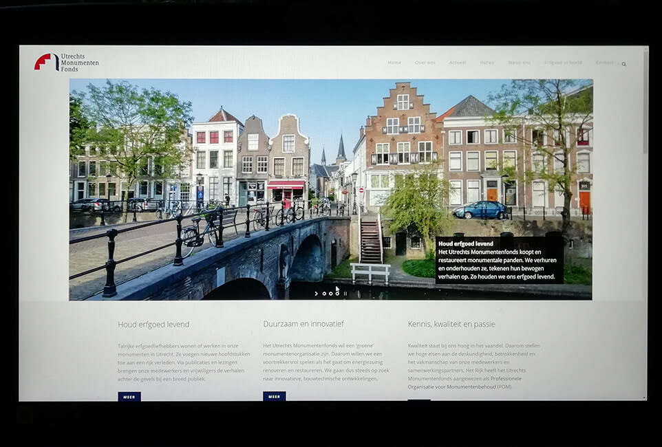Homepage beelden Utrechts Monumentenfonds i.o.v. Utrechts Monumentenfonds