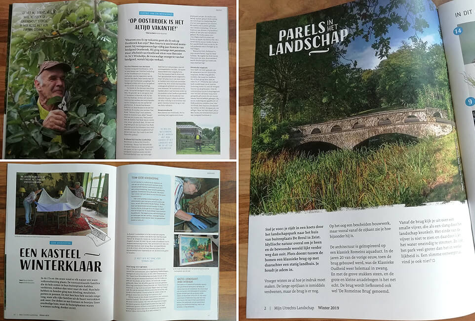 Publicaties magazine ´Mijn Utrechts Landschap´, editie winter 2019/2020