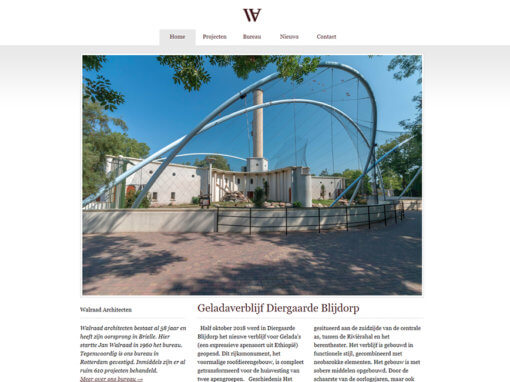 Homepage Walraad Architecten