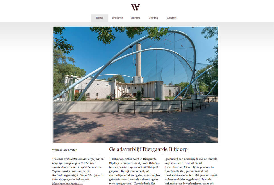 Homepage Walraad Architecten