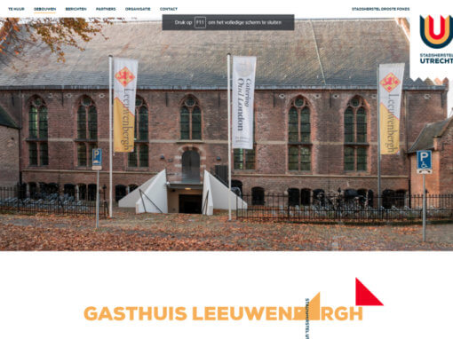 Fotografie voor website Utrechtse Maatschappij tot Stadsherstel (UMS), i.o.v. UMS