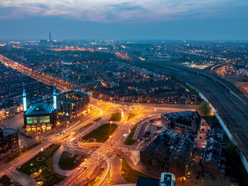 Utrecht (Noord)West vanaf 92 meter, Lombok, Nieuw Engeland, Daalsedijk.