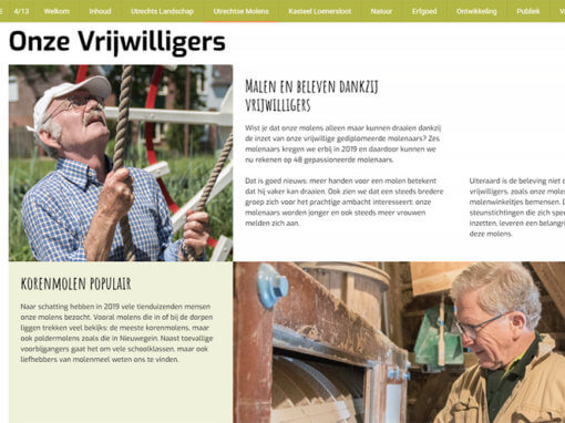 Verschillende beeldbijdragen Publieksverslag 2019, Utrechts Landschap.