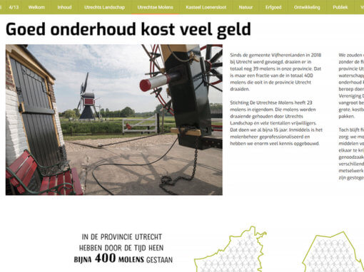Verschillende beeldbijdragen Publieksverslag 2019, Utrechts Landschap.