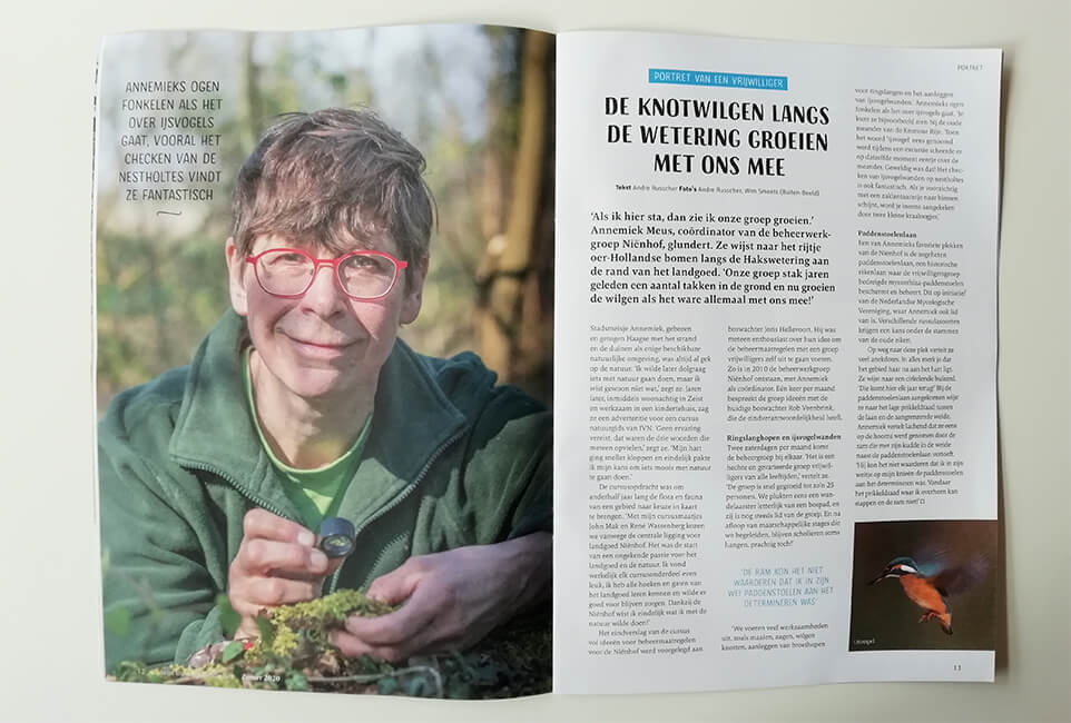 Artikel tekst & beeld in magazine ‘Mijn Utrechts Landschap’, editie zomer 2020. I.o.v. Stichting Utrechts Landschap.