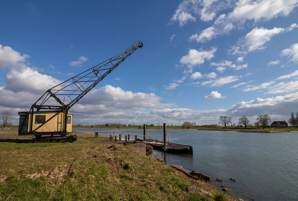 Steenfabriek Bosschenwaarden inclusief historische kraan. I.o.v. Stichting Utrechts Landschap.