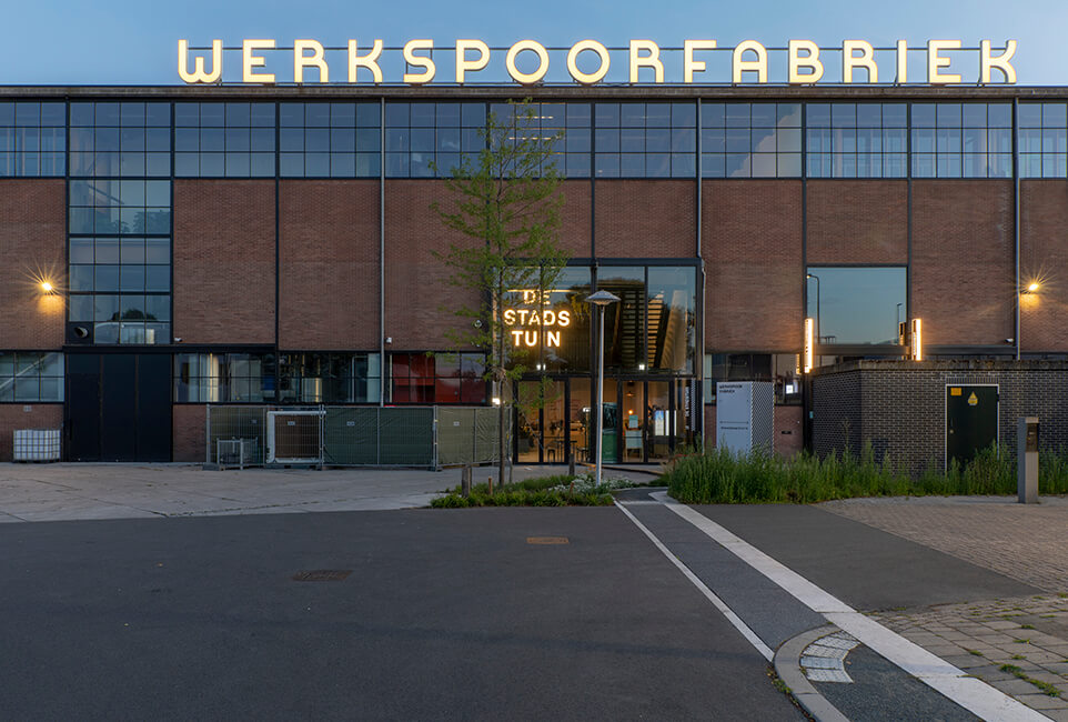 Fotografie restauratie en transformatie Werkspoorfabriek, van A tot Z,  i.o.v. Overvecht Vastgoed en Brouwerij De Leckere.