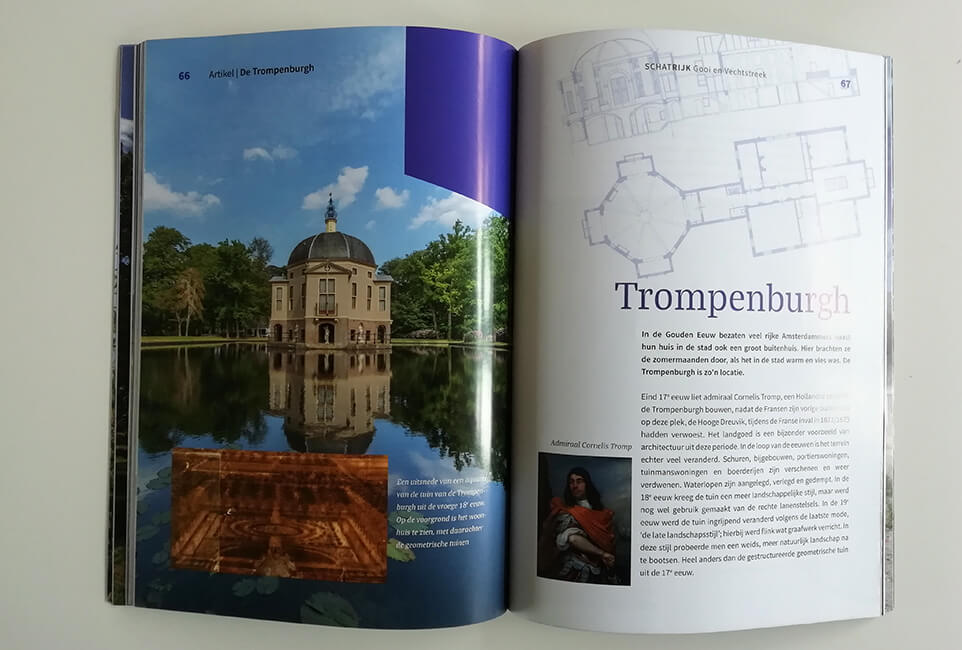 Publicaties in Erfgoed- en Archeologiemagazine (archeoglossy) SCHATRIJK Gooi en Vechtstreek, uitgegeven door Steunpunt Monumenten & Archeologie Noord-Holland / NMF Erfgoedadvies / Provincie Noord-Holland.