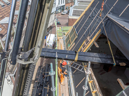 Takelwerkzaamheden restauratie en herontwikkeling Slachtstraat Filmtheater i.o.v. het Utrechts Monumentenfonds