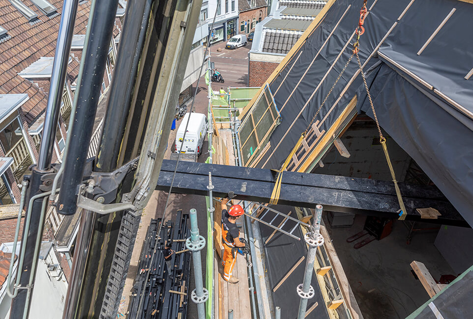 Takelwerkzaamheden restauratie en herontwikkeling Slachtstraat Filmtheater i.o.v. het Utrechts Monumentenfonds