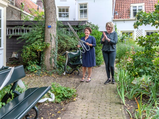 Viering 400 jaar Rijksmonument Bruntenhof met Utrechts Burgemeester Sharon Dijksma, i.o.v. het Utrechts Monumentenfonds