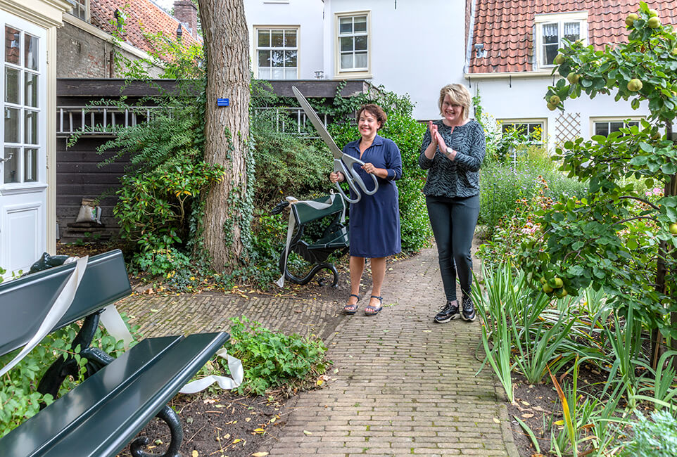 Viering 400 jaar Rijksmonument Bruntenhof met Utrechts Burgemeester Sharon Dijksma, i.o.v. het Utrechts Monumentenfonds