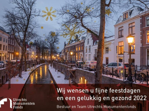 Kerstkaart Utrechts Monumentenfonds 2021, i.o.v. het Utrechts Monumentenfonds