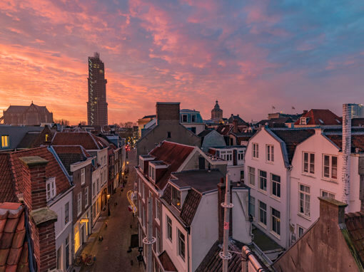 Telingstraat Utrecht met zicht op de Dom(toren)