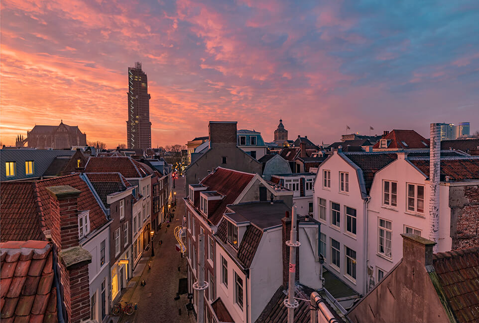 Telingstraat Utrecht met zicht op de Dom(toren)