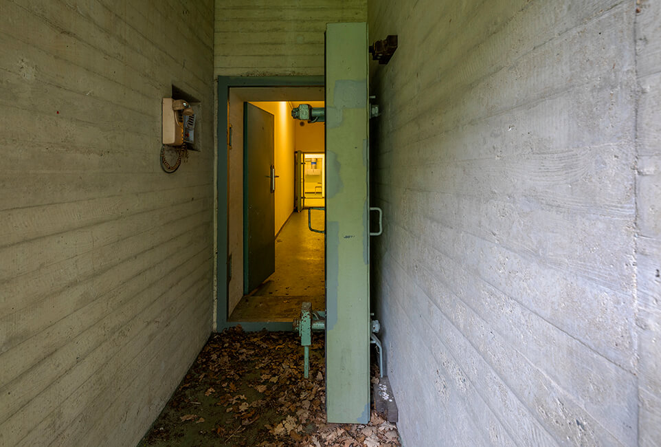 Toegang Centrale Commandobunker op Park Vliegbasis Soesterberg i.o.v. Stichting Utrechts Landschap