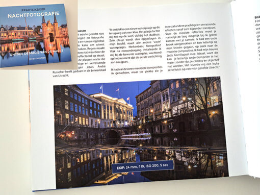 Publicatie en (eind)redactie praktijkboek ”Nachtfotografie”, van Renzo Gerritsen