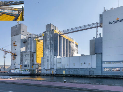 Werkzaamheden Koopmans Meelfabrieken, Leeuwarden, i.o.v. Schippers Gevelwerken.