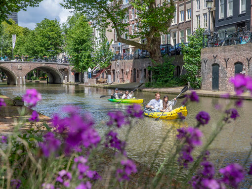 Utrecht Oudegracht, zomer