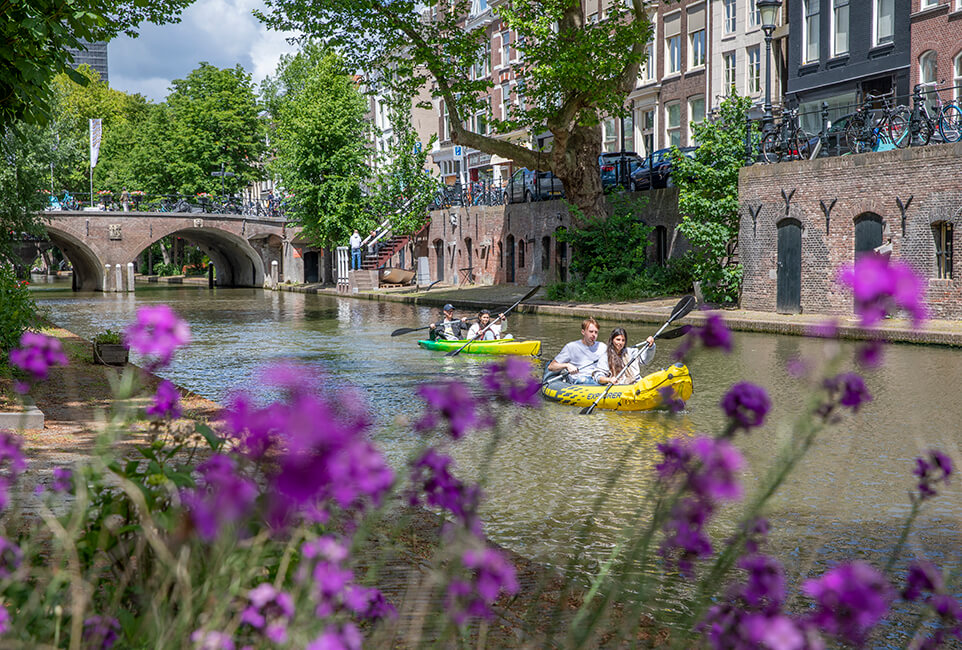 Utrecht Oudegracht, zomer