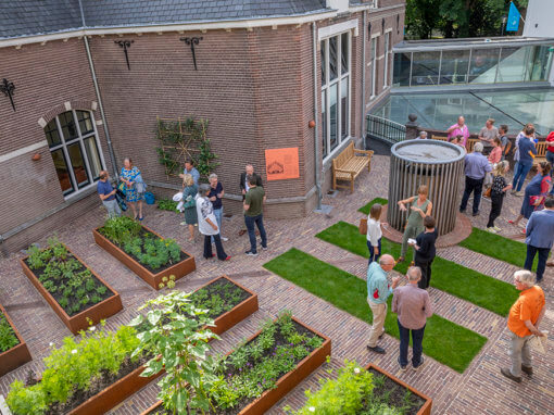 Feestelijke opening museumtuin Sonnenborgh i.o.v. K.F. Heinfonds / Stadsherstel Utrecht