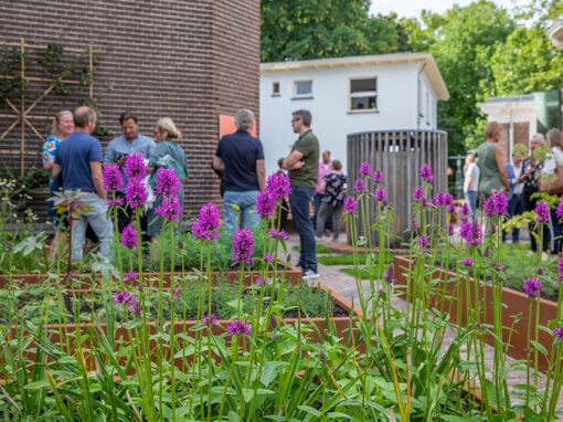 Feestelijke opening museumtuin Sonnenborgh i.o.v. K.F. Heinfonds / Stadsherstel Utrecht