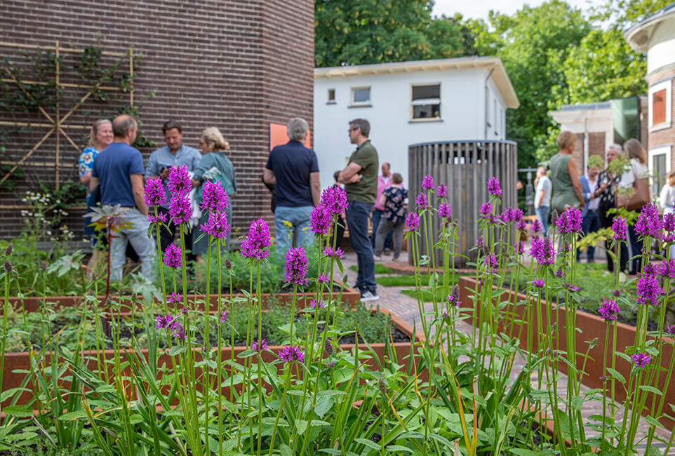 Feestelijke opening museumtuin Sonnenborgh i.o.v. K.F. Heinfonds / Stadsherstel Utrecht