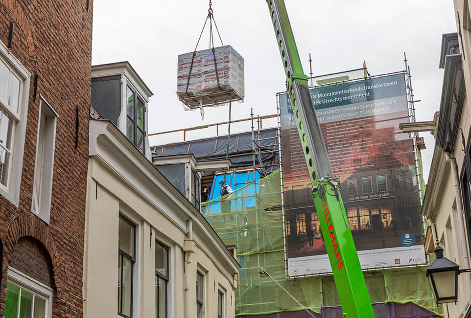 Werkzaamheden realisatie complex Slachtstraat Filmtheater / ’t Hoogt i.o.v. Utrechts Monumentenfonds