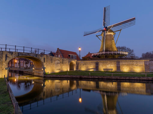 Sloten Molen de Kaai en Lemsterpoort