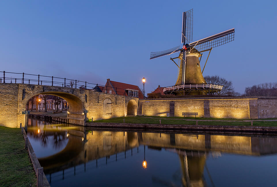 Sloten Molen de Kaai en Lemsterpoort