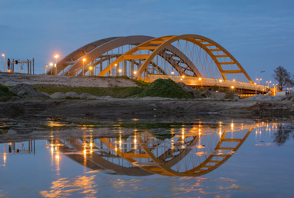 3 bruggen over het Amsterdam_Rijnkanaal, Utrecht