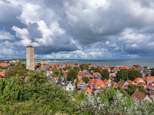 Terschelling, zicht op West-Terschelling