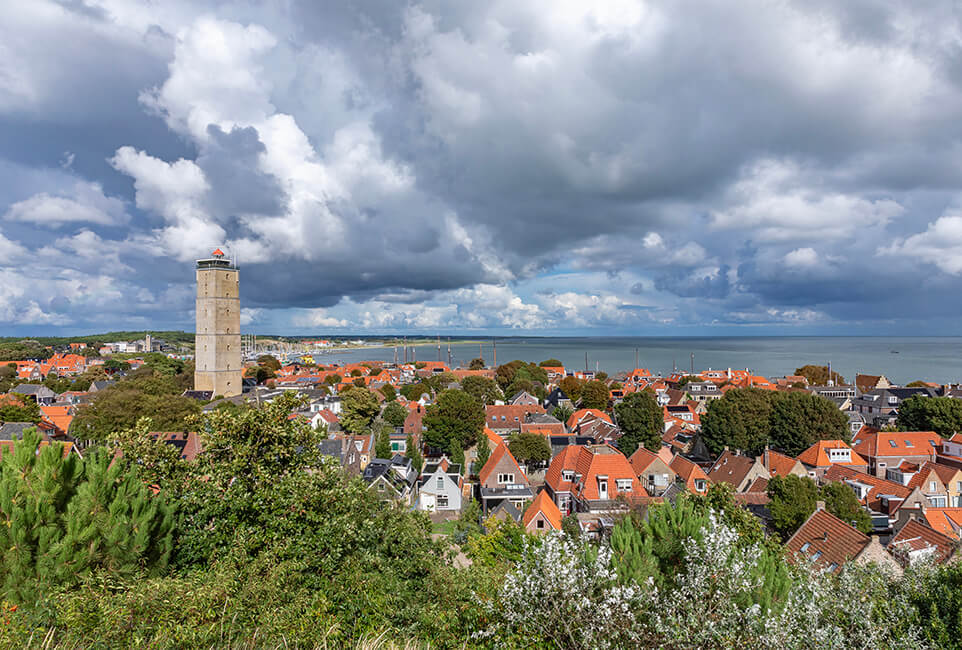 Terschelling, zicht op West-Terschelling