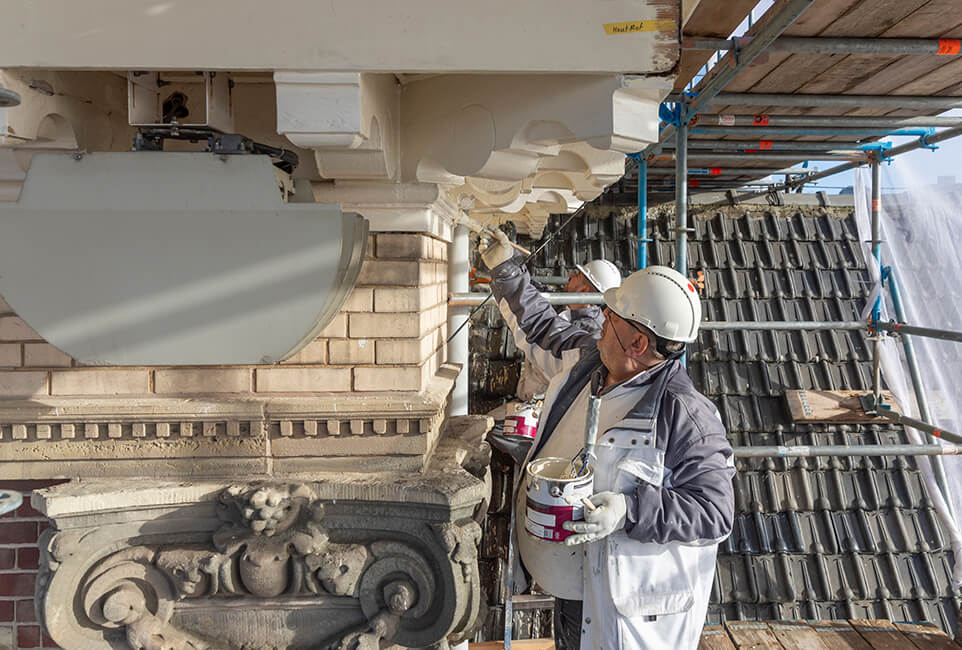 Fotografie restauratie en verduurzaming Muntgebouw Utrecht i.o.v. Jurriëns.