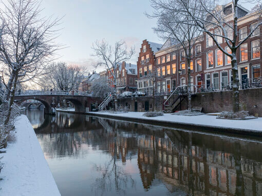 Utrecht Oudegracht winterse sfeer