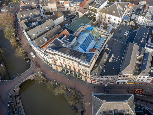 Fotografie onderhoud / verduurzaming Winkel van Sinkel i.o.v. Meesters van Trecht en Stadsherstel Utrecht