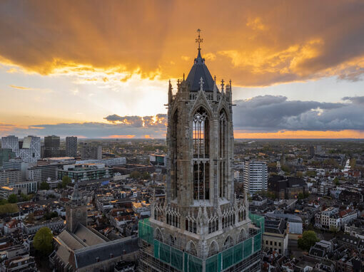 Domtoren, steeds verder uit de steiger april 2024