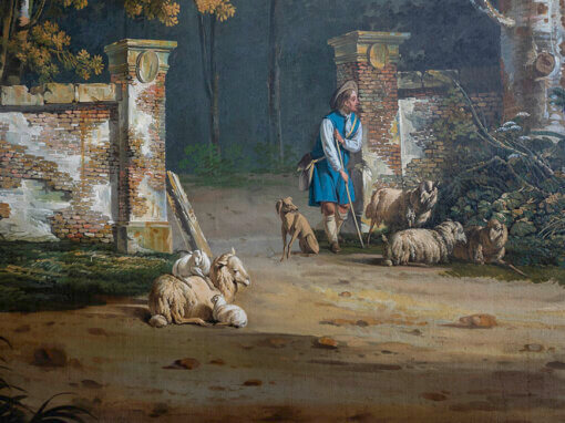 Wandschilderingen interieur Kasteel Loenersloot i.o.v. Utrechts Landschap